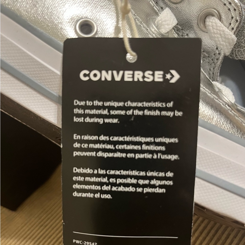 NWOT Womens Converse Chuck Taylor All Star Sparkle Party Low-Top Sneaker, Sz 5.5 - Picture 6 of 15